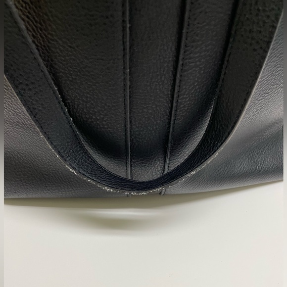 Steve Madden Black Leather Tote - Picture 6 of 9